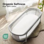 KeaBabies 2er-Pack Bio Spannbettlaken 83x43 cm – Weich & Atmungsaktiv für Babybett – Bild 2