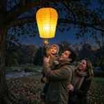 iShabao Solar Gartenlaterne 30cm – Kongming-Laterne mit LED-Flammeneffekt für Garten & Terrasse – Bild 2