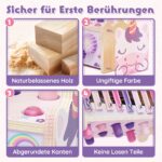 Lehoo Castle Hammerspiel Holzspielzeug ab 1 Jahr – Montessori Motorikspielzeug für Kleinkinder – Bild 4