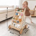 Tiny Land Lauflernwagen Holz – Laufhilfe mit Bremse & Geschwindigkeitskontrolle ab 1 Jahr – Bild 2