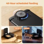SOOFPET Doppel-Futterautomat für Katzen & Hunde mit 48h Timer – 700ml Nassfutterautomat – Bild 4