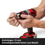 Einhell TP-CD 18/50 Li-i BL Akku-Schlagbohrschrauber – 18 V Brushless mit 2x2,0 Ah – Bild 8