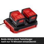 Einhell PXC Starter Kit 18 V – 2x 4,0 Ah Akkus & Twincharger 3A für maximale Flexibilität – Bild 5