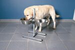 TRIXIE Hundebar höhenverstellbar mit 2 Edelstahlnäpfen – ergonomische Fütterungsstation für Hunde – Bild 5