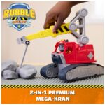 Rubble & Crew Chargers 2-in-1 Mega Kran-Fahrzeug 25 cm – Baufahrzeug mit Charger-Figur ab 3 Jahren – Bild 3
