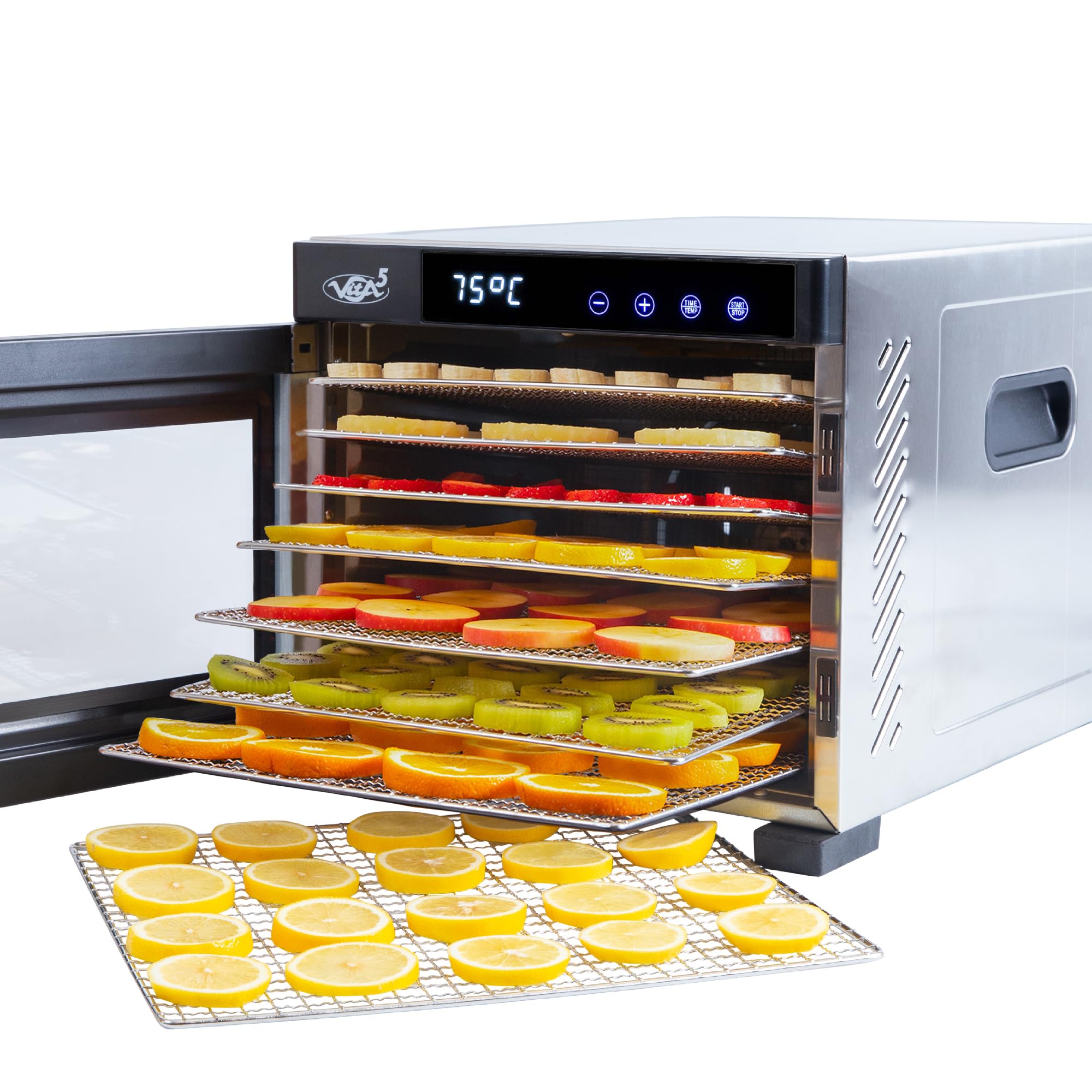 VITA5 Dörrautomat 7 Etagen 650W mit Temperatursteuerung – Obst, Fleisch & Kräuter