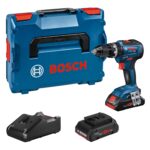 Bosch Professional GSB 18V-55 Akku-Schlagbohrschrauber – 55 Nm mit 2 Akkus & Ladegerät