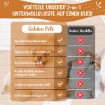 Golden Pets Unterwollbürste 2in1 – Profi-Fellbürste für Hunde & Katzen | Entfilzung & Unterwolle – Bild 5