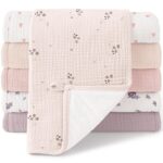 Bearmoss Mulltücher Baby 6er Pack 50x25 cm – 100% Baumwolle Spucktücher für Jungen & Mädchen