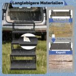 GT GETCO TECH Hundetreppe Auto 5 Stufen – Klappbar bis 80kg für kleine & grosse Hunde – Bild 6