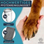 PFOTENGUT® Pfotenreiniger für Hunde – Sanfte Reinigung für grosse & kleine Hunde – Bild 2