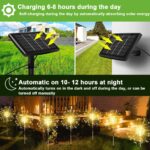 yowin 4er Set LED Solarleuchten mit Fernbedienung – 480 LEDs für Garten & Balkon – Bild 3