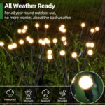 GEARLITE Firefly Solarleuchten 4er Set mit 32 LED – Tanzende Glühwürmchen für Garten & Terrasse – Bild 4