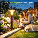 TuyLuxe 200lm Solarleuchte Garten 3000K Warmweiss – 4er Set mit 2000mAh Akku & IP65 – Bild 2