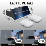 sununiny Solar-Wandleuchte 4er Set – 9 Farben, 11 Modi, IP65 wasserdicht für Garten & Terrasse – Bild 9