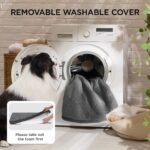 BEDSURE Orthopädisches Hundebett 112x81cm – Egg-Crate Schaum & Sherpa für grosse Hunde – Bild 5