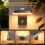 papasbox 32W Aussenwandleuchte mit Bewegungsmelder & Fernbedienung – IP65 Aluminium LED – Bild 3