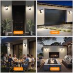 HANDSONIC 18W LED Aussenleuchte mit Bewegungsmelder – 1500 Lumen IP65 Wandleuchte – Bild 5