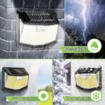 6er Set Solar Aussenleuchte 248 LED mit Bewegungsmelder – IP65 Gartenlampe 270° für Hof & Terrasse – Bild 3