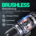 DCA 20V Bürstenloser Schlagbohrschrauber 55Nm – Profi-Akku-Bohrmaschine mit 2x2.0Ah – Bild 2