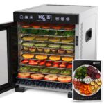 Balter DA-109 Dörrautomat Edelstahl – 10 Fächer, 700W, Timer 48h für Obst & Fleisch
