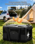 Pecute Katzentransportbox Faltbar mit Trennwand – Sicherer Transport bis 12 kg – Bild 6