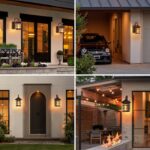 SUZNIU Vintage Wandleuchte Aussen Braun – IP44 Aluminium Aussenlampe E27 für Garten & Terrasse – Bild 7