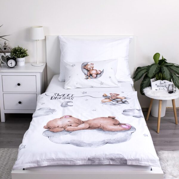 Theonoi Kinderbettwäsche 100x135 cm Teddy-Bär – Bio-Baumwolle OEKO-TEX für Babys