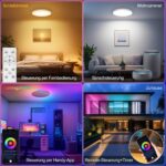 36W LED-Deckenleuchte Ø30cm mit RGB & Sprachsteuerung – Smart Deckenlampe für Alexa & Google – Bild 6