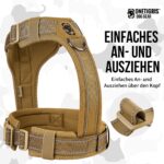OneTigris DIESEL Hundegeschirr Grösse L – Taktisches Brustgeschirr für mittelgrosse & grosse Hunde – Bild 6