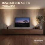 charlique Uplight Spot 2er Set – LED Bodenstrahler mit indirektem Licht, schwarz – Bild 3