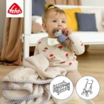 Fehn Kuscheldecke Otter Theo 100x75 cm – Multifunktionale Babydecke mit Greifling – Bild 4