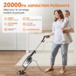 Vazone 3-in-1 Kabelstaubsauger 20 kPa – Beutellos mit Anti-Tangle für Tierhaare – Bild 3