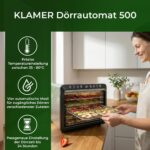 KLAMER Dörrautomat Edelstahl 500 W – Obsttrockner mit 24h-Timer & Temperaturregler – Bild 3