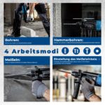 Dong Cheng 800W SDS-Plus Bohrhammer – 4-in-1 Multifunktionswerkzeug für Profi-Abbruch – Bild 4