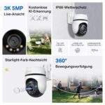 Tapo C530WS 360° Überwachungskamera Aussen – 3K 5MP Starlight Nachtsicht mit KI-Erkennung – Bild 4