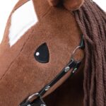 BEJOY Steckenpferd 70 cm mit Plüschmähne – Holzpferd zum Reiten für Kinder – Bild 7