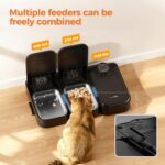 SOOFPET Doppel-Futterautomat für Katzen & Hunde mit 48h Timer – 700ml Nassfutterautomat – Bild 5