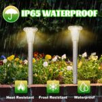 MUSUNIA Solar-Wegeleuchten 6er-Pack – IP65 Edelstahl Gartenleuchten Warmweiss – Bild 4