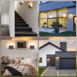 CELAVY LED Wandleuchte 11W – Moderne Aussenlampe IP65 Anthrazit für Balkon & Terrasse – Bild 6