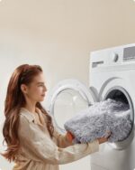 Feandrea Hundedecke M (102x73 cm) wasserdicht – Plüsch & Sherpa für kleine Hunde – Bild 6