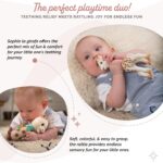 Sophie la Girafe Geburtsset – Naturkautschuk Spielzeug mit 2-in-1 Quietsch-Rassel für Neugeborene – Bild 6