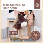 Bieco Steckenpferd Coco – Hobby Horse mit Holzrädern für Kinder ab 2 Jahren – Bild 6