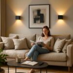 SSC-LUXon EPITA Wandleuchte 2er Set – Up & Down G9 Wandlampe schwarz-gold – Bild 2