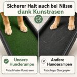HANSEWERK Hunderampe klappbar rutschfest bis 90 kg – Gelenkschonende Autorampe 157x40 cm – Bild 4