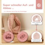 Bieco Pop-Up Spieltunnel Dreamy Flowers 180 x 46 cm – Krabbeltunnel für Babys ab 1 Jahr – Bild 5