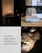 LUUK Studio Solarlampe S Nomad Braun – Dimmbare Solar-Designleuchte mit USB-C & Windlicht-Funktion – Bild 5