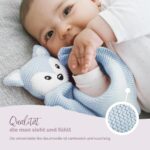 Livella Kuscheltuch Fuchs 40x40 cm mit Babysöckchen – Bio-Baumwolle OEKO-TEX – Bild 5