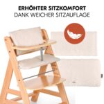 hauck Alpha+ Hochstuhl Newborn Set mit Deluxe Bouncer – 4in1 Mitwachsender Holzhochstuhl ab Geburt bis 90 kg – Bild 7