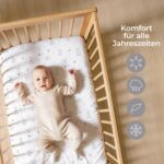 Dreamzie 2er Set Spannbettlaken 70x140 cm – Oeko-Tex Baumwolle für sicheren Babyschlaf – Bild 4
